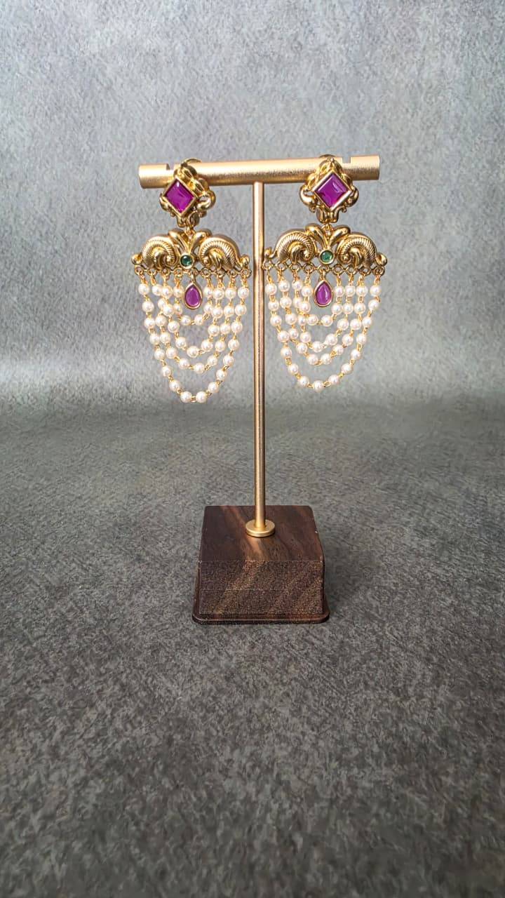 Premium Pearl Layered Earrings